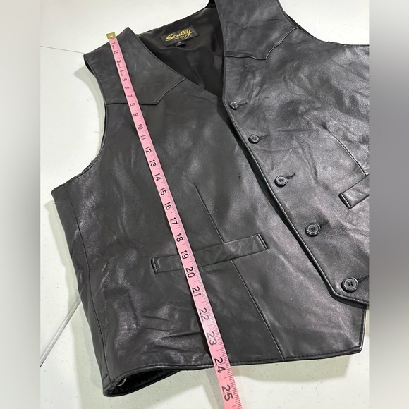 Scully Genuine Leather Western Vest Black - Picture 5 of 11